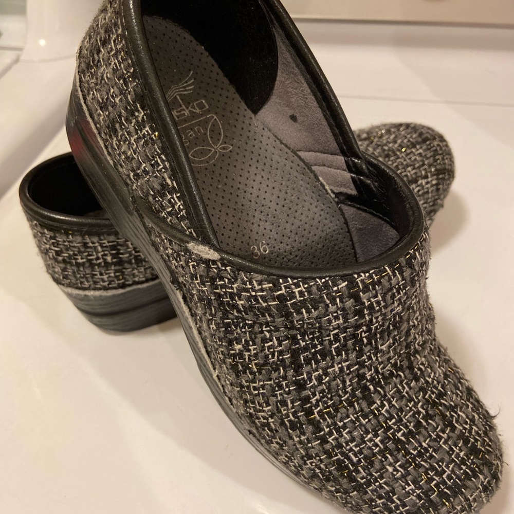 Dansko Texture Fabric Clogs Size 36 - image 2